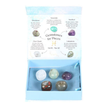 Pisces Crystal Tumblestone Set - DuvetDay.co.uk