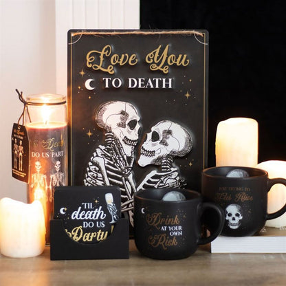 Til Death Do Us Part Amber Noir Tube Candle - DuvetDay.co.uk