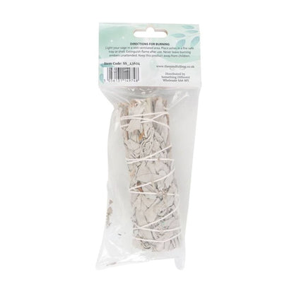 10cm Small White Sage Smudge Stick Wand - DuvetDay.co.uk
