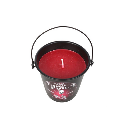 Go Away Evil Candle Bucket