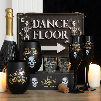 Til Death Do Us Party Champagne Flute Set - DuvetDay.co.uk