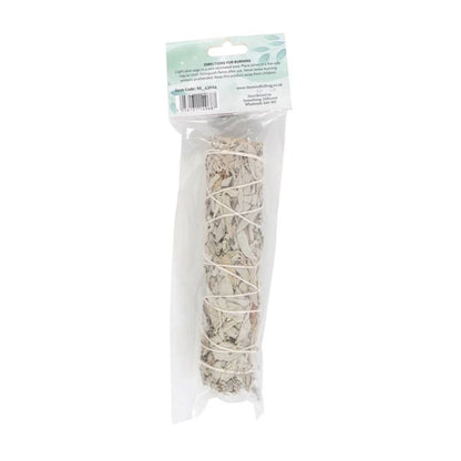 15cm Medium White Sage Smudge Stick Wand - DuvetDay.co.uk