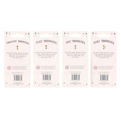 Pack of 12 Lucky Crystal Broomstick Car Charms - DuvetDay.co.uk