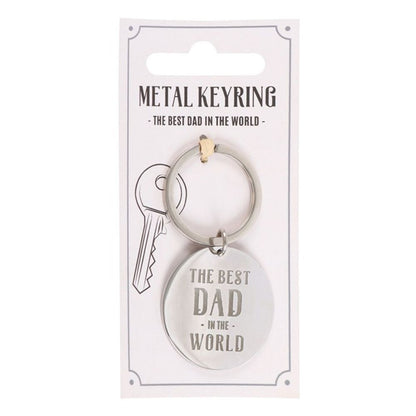 Best Dad in the World Keyring - DuvetDay.co.uk