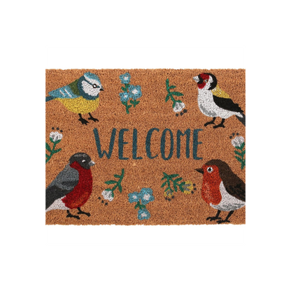 Natural British Garden Birds Doormat - DuvetDay.co.uk