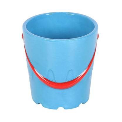Bucket Shaped Ceramic Mug with Spade Spoon - DuvetDay.co.uk