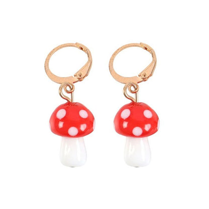 Toadstool Dangle Earrings - DuvetDay.co.uk