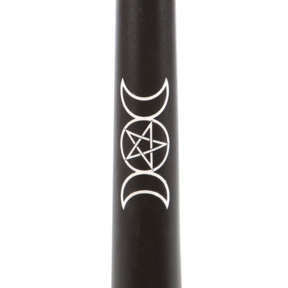 Set of 3 Black Magic Triple Moon Taper Candles - DuvetDay.co.uk