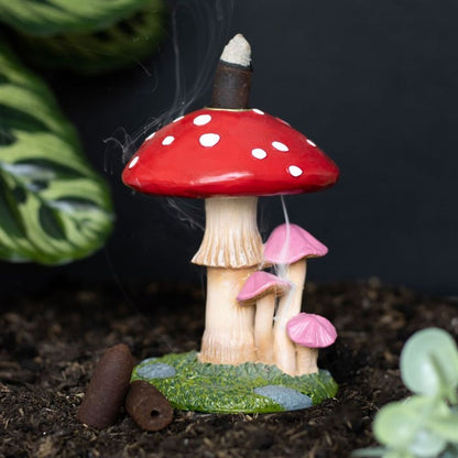 Mushroom Backflow Incense Burner - DuvetDay.co.uk