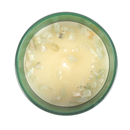 Libra Sweet Jasmine Gemstone Zodiac Candle - DuvetDay.co.uk