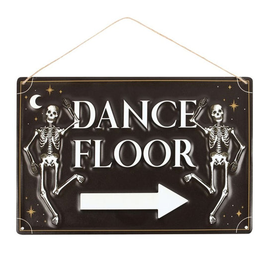 Dance Floor Hanging Metal Sign - DuvetDay.co.uk