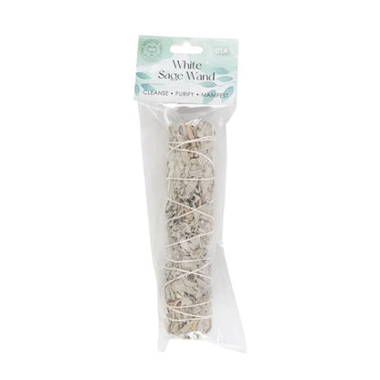 15cm Medium White Sage Smudge Stick Wand - DuvetDay.co.uk