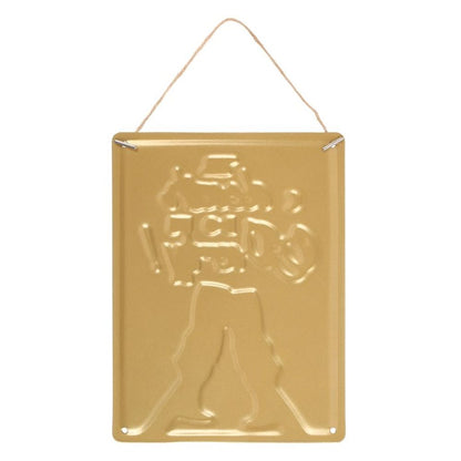 Til Death Do Us Party Champagne Hanging Metal Sign - DuvetDay.co.uk