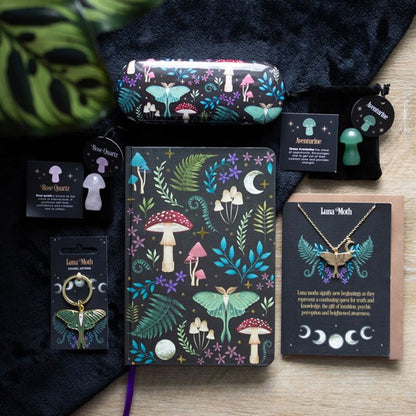 Dark Forest Print Glasses Case - DuvetDay.co.uk