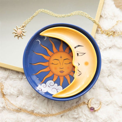 Sun and Moon Celestial Stacking Trinket Dish - DuvetDay.co.uk