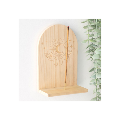 Natural Mystical Hands Incense Holder Shelf