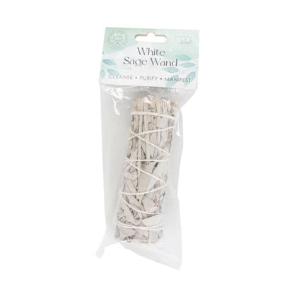 10cm Small White Sage Smudge Stick Wand - DuvetDay.co.uk