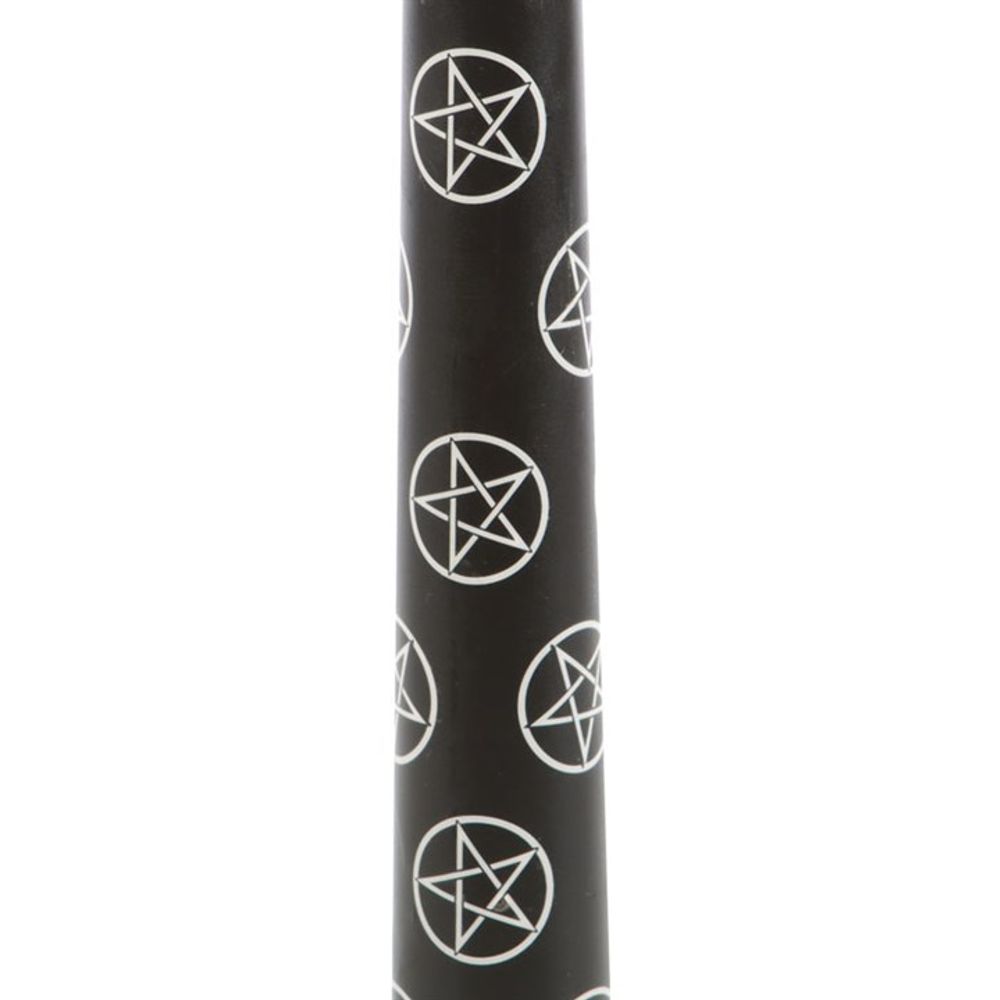 Set of 3 Black Magic Pentagram Taper Candles