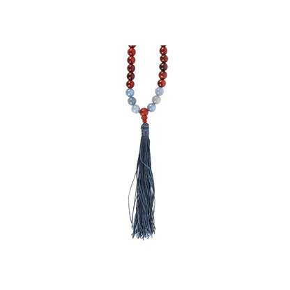 Communication Rosewood & Sodalite Mallah Necklace - DuvetDay.co.uk