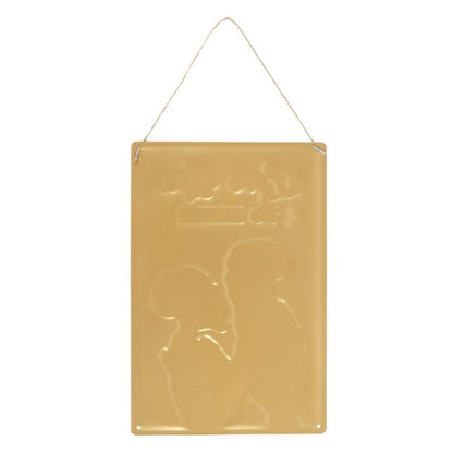 Love You To Death Hanging Metal Sign - DuvetDay.co.uk