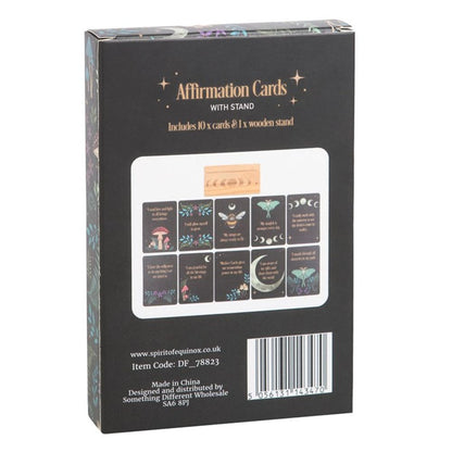 Affirmation Cards with Wooden Stand - DuvetDay.co.uk