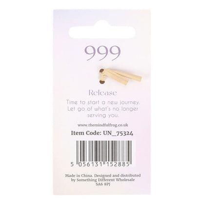 999 Angel Number Keyring - DuvetDay.co.uk