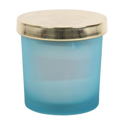 Throat Chakra Blueberry Crystal Chip Candle