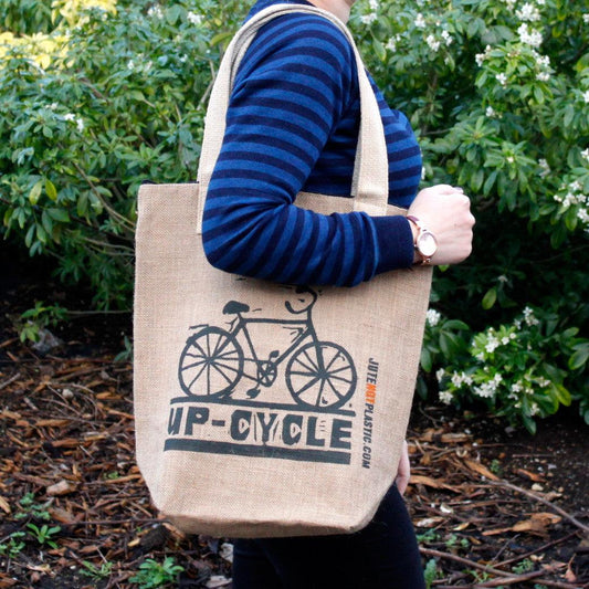 Up Cycle - Eco Jute Bag - DuvetDay.co.uk