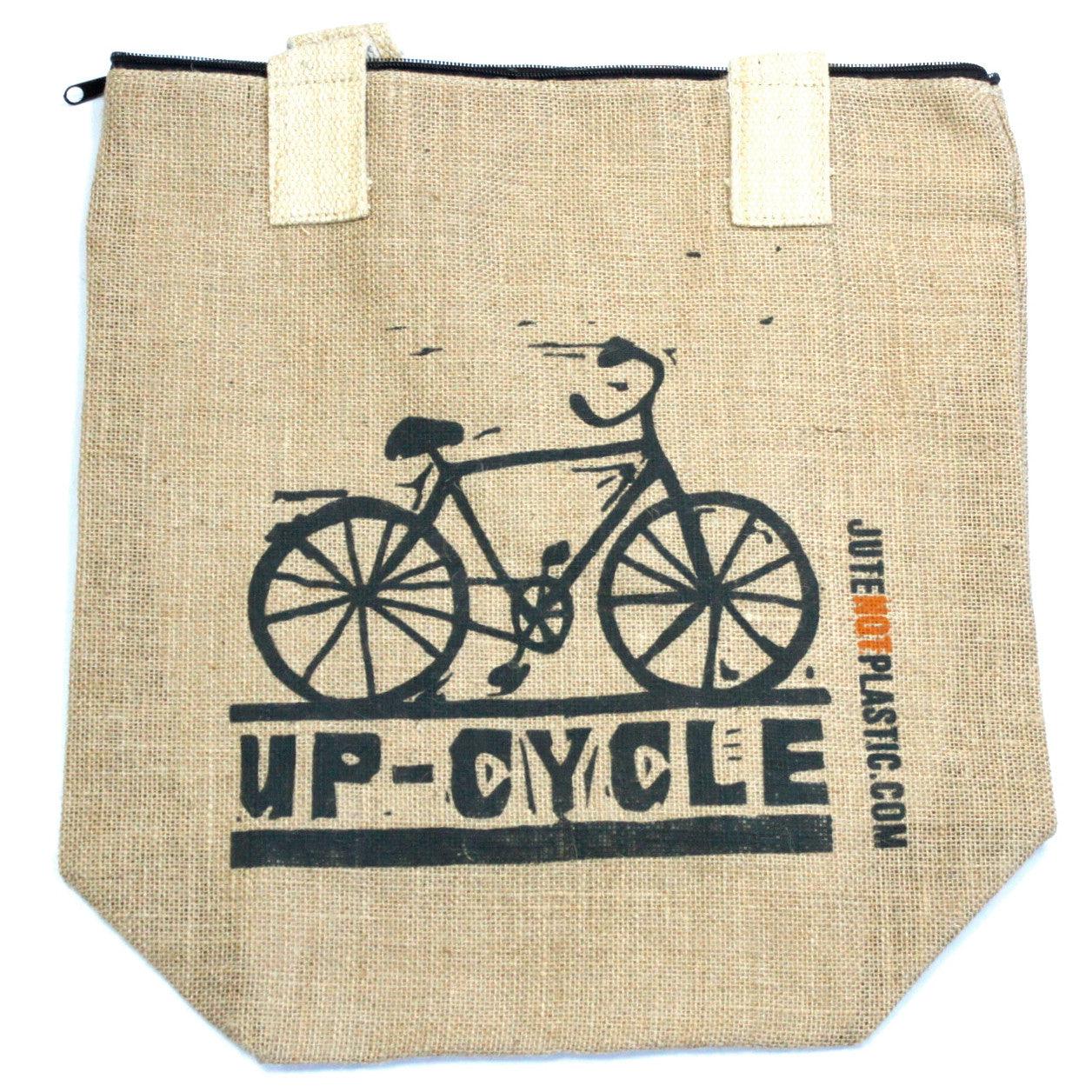 Up Cycle - Eco Jute Bag - DuvetDay.co.uk