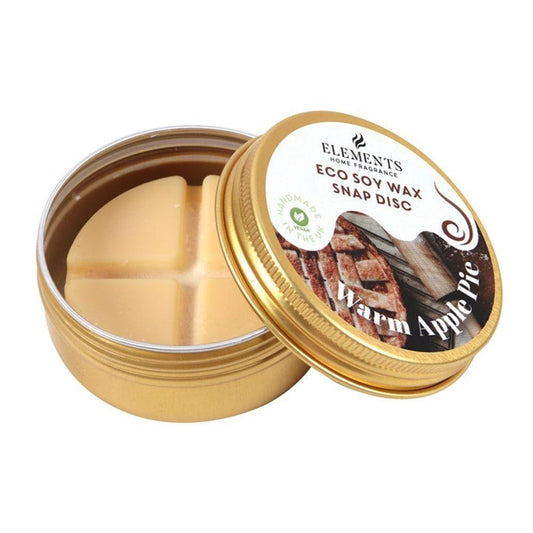 Warm Apple Pie Soy Wax Snap Disc - DuvetDay.co.uk