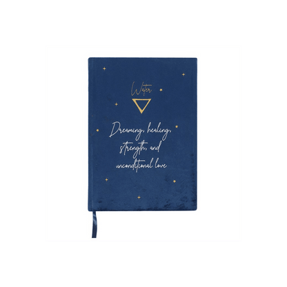 Water Element Velvet A5 Notebook - DuvetDay.co.uk