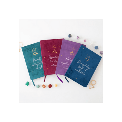 Water Element Velvet A5 Notebook - DuvetDay.co.uk