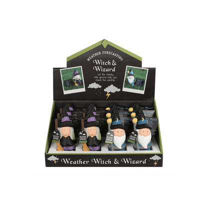 Weather Forecasting Witch and Wizard Display - DuvetDay.co.uk