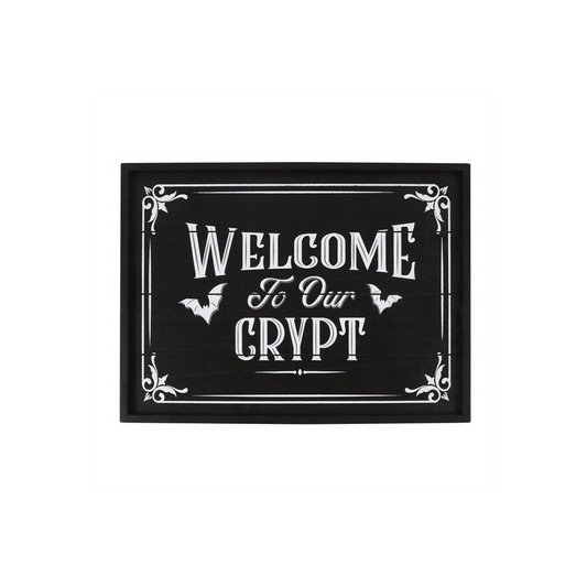 Welcome To Our Crypt Wall Plaque - DuvetDay.co.uk