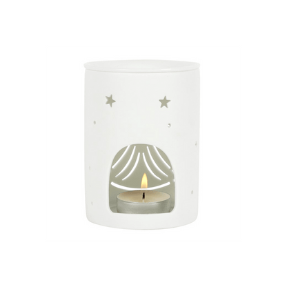 White Angel Cut Out Oil Burner - DuvetDay.co.uk