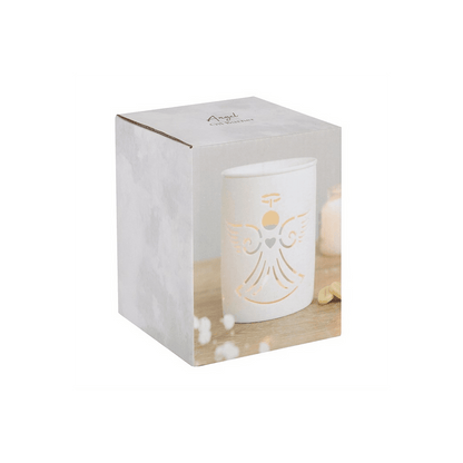White Angel Cut Out Oil Burner - DuvetDay.co.uk