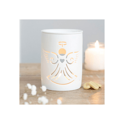 White Angel Cut Out Oil Burner - DuvetDay.co.uk