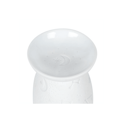 White Ceramic Constellation Oil Burner - DuvetDay.co.uk