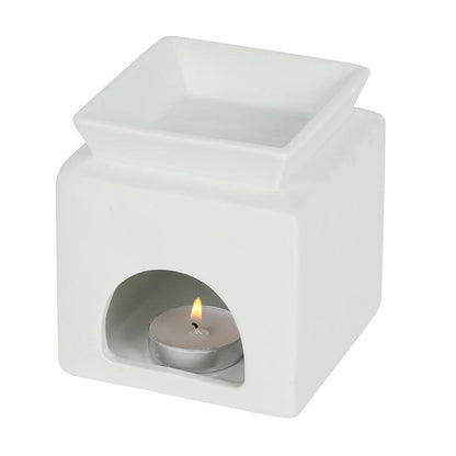White Family Cut Out Oil Burner - DuvetDay.co.uk