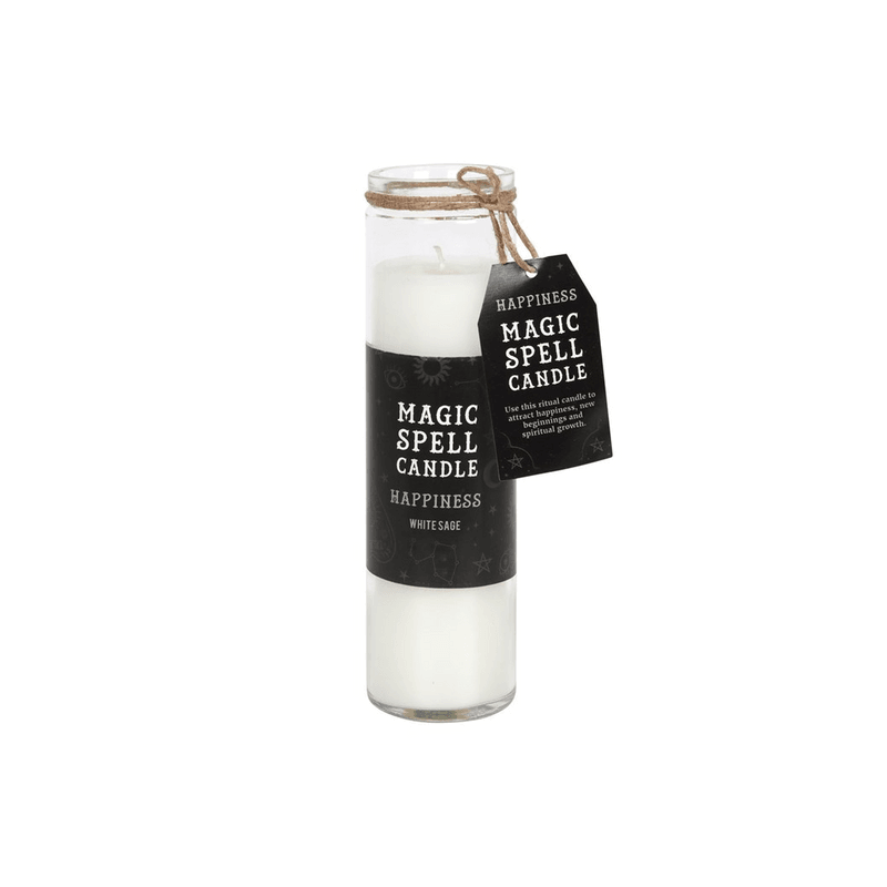 White Sage 'Happiness' Spell Tube Candle - DuvetDay.co.uk