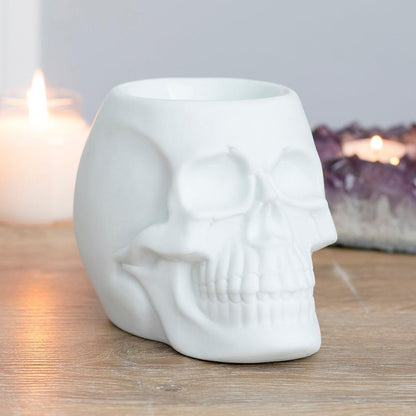 White Skull Oil Burner - DuvetDay.co.uk