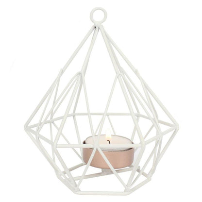 White Wire Tealight Holder - DuvetDay.co.uk