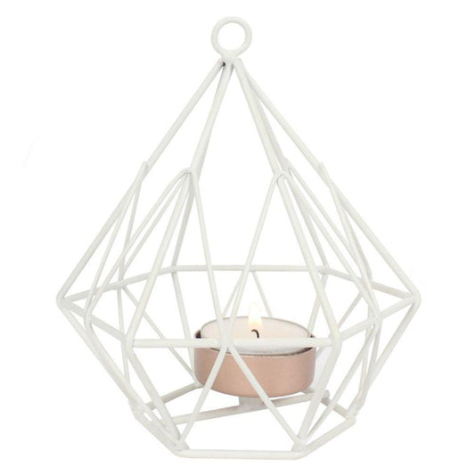 White Wire Tealight Holder - DuvetDay.co.uk