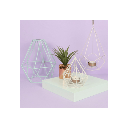White Wire Tealight Holder - DuvetDay.co.uk