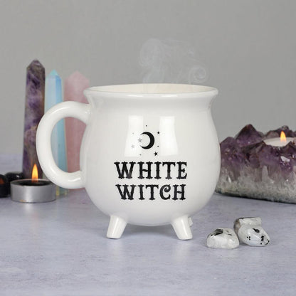 White Witch Cauldron Mug - DuvetDay.co.uk