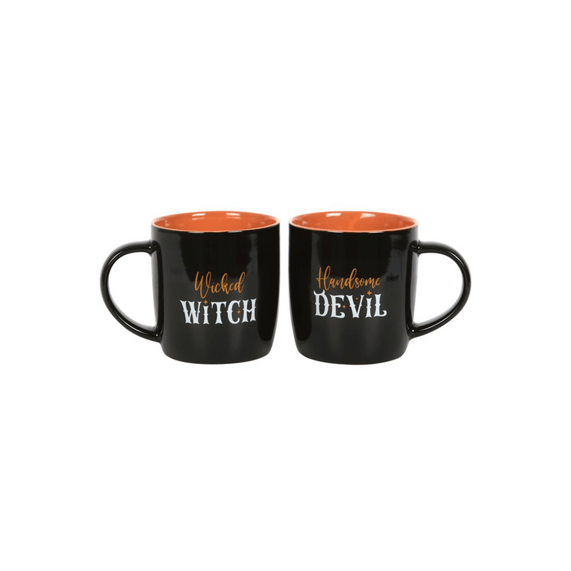 Wicked Witch and Handsome Devil Couples Mug Set - DuvetDay.co.uk