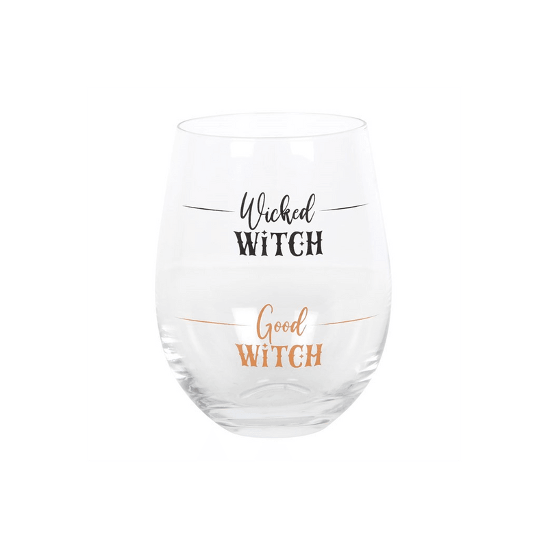 Wicked Witch Stemless Wine Glass - DuvetDay.co.uk