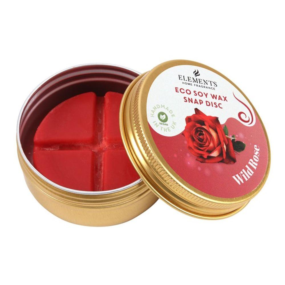 Wild Rose Soy Wax Snap Disc - DuvetDay.co.uk