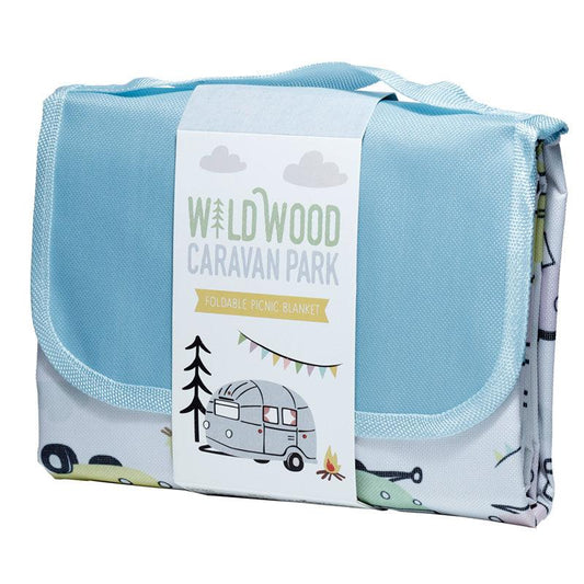 Wildwood Caravan Picnic Blanket - DuvetDay.co.uk