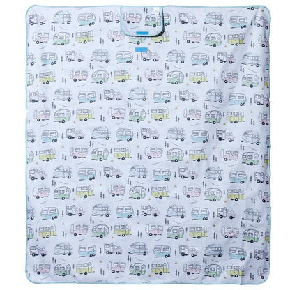 Wildwood Caravan Picnic Blanket - DuvetDay.co.uk